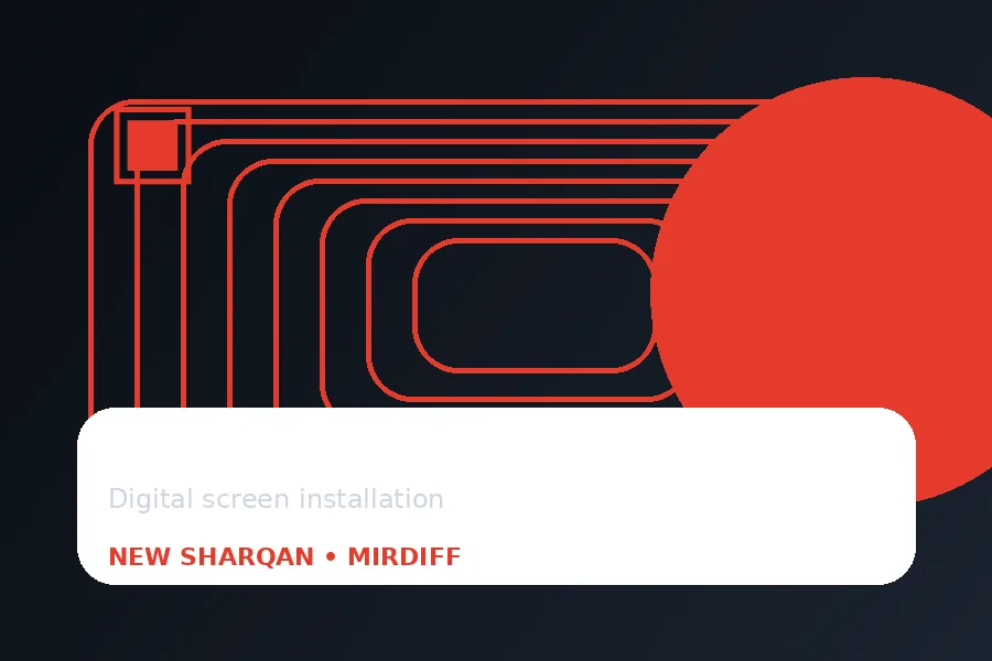 Android & DVD Screens service illustration in Dubai by New Sharqan Auto Accessories